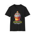 thumbnail image 1 of Russian Orthodox Church Cross Chrestos Voskres Pascha Easter Mens Tshirts, 1 of 4