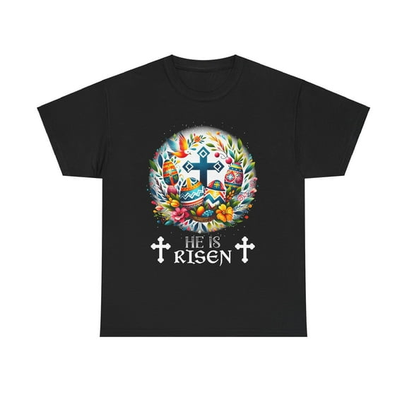 Christ is Risen Russian Greek Eastern Orthodox Pascha Easter Big and Tall Shirts for Men Plus Size
