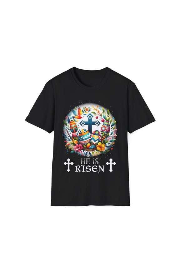 Christ is Risen Russian Greek Eastern Orthodox Pascha Easter Mens Shirts