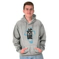 thumbnail image 1 of Christ is With Me Christian Faith Unisex Plus Fleece Graphic Hoodie Brisco Brands 5X, 1 of 5