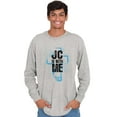 thumbnail image 1 of Christ is With Me Christian Faith Plus Size Long Sleeve Graphic Tee Shirt Brisco Brands 3X, 1 of 5