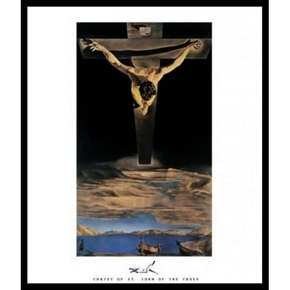 Christ of St. John of the Cross, c.1951 Laminated & Framed Poster by Salvador Dali (11 x 14)
