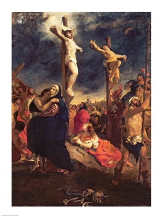 Christ on the Cross 1835 Canvas Art - Eugene Delacroix (18 x 24)