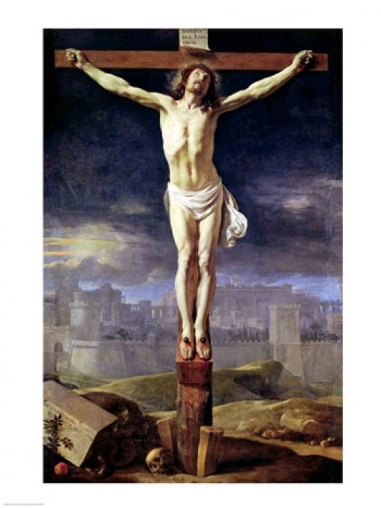 Christ on the Cross Canvas Art - Philippe De Champaigne (18 x 24)