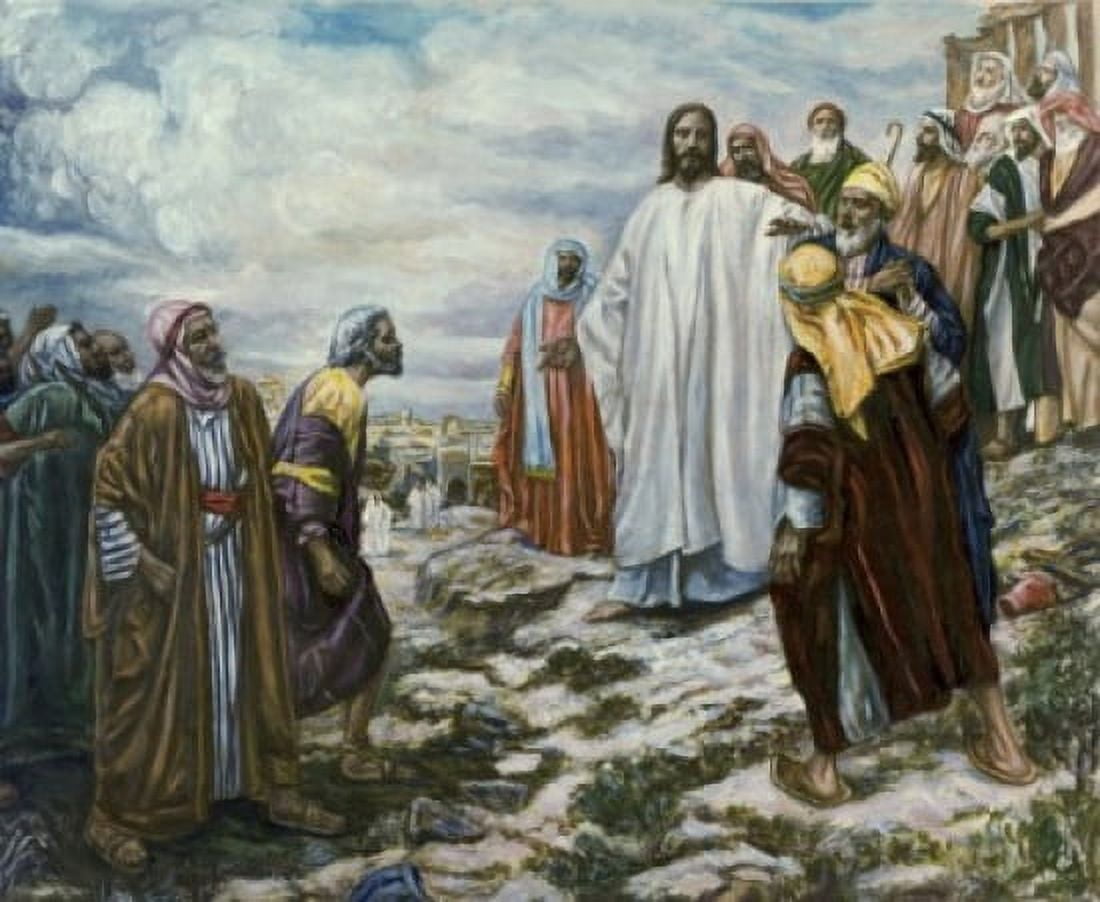 Christ on the Mountain Arnold C Slade (1882-1934 American) Canvas Art - Arnold C Slade (18 x 24)