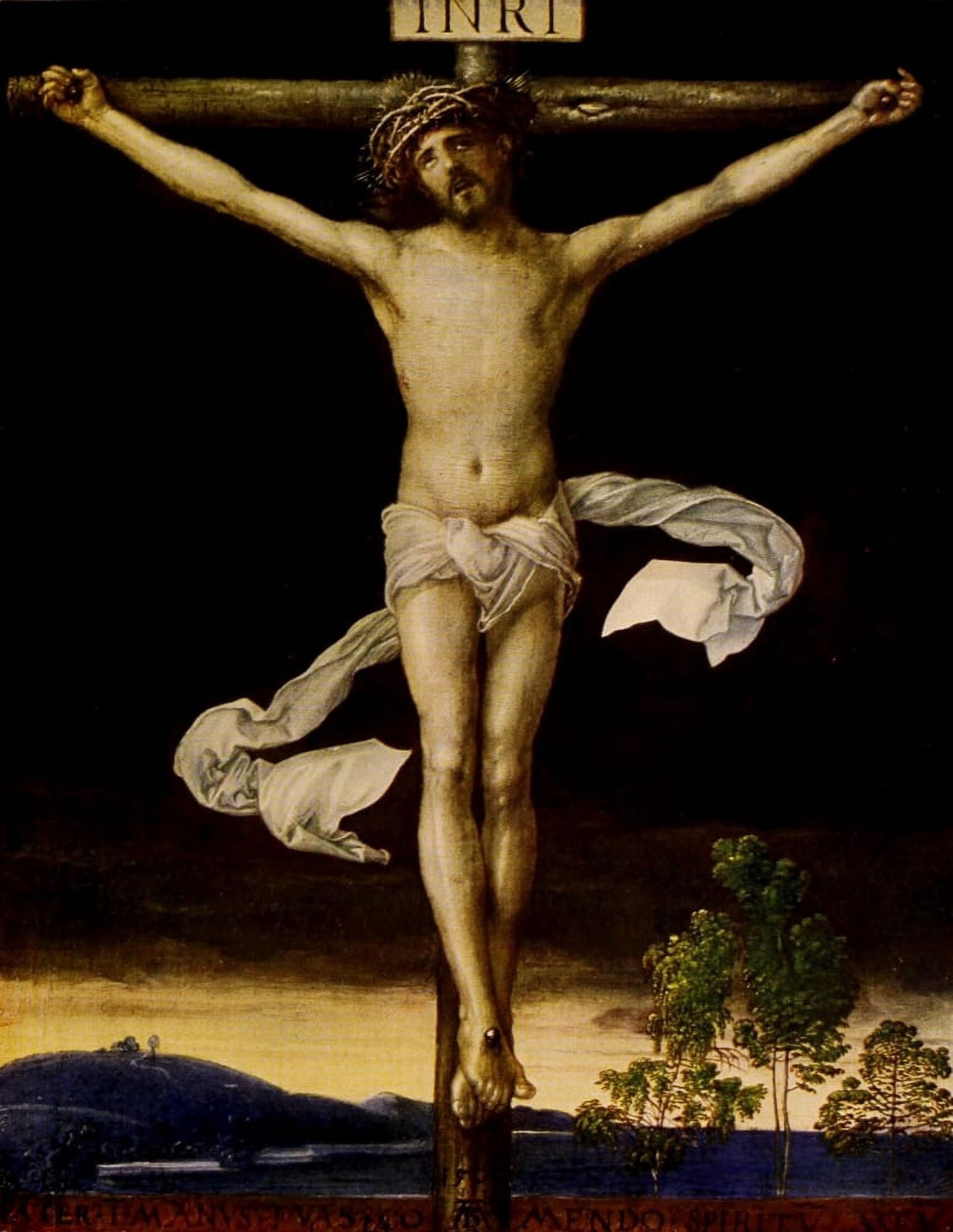 Christ on the cross DÔø?rer 1915 Canvas Art - Albrecht DÔø?rer (24 x 36)