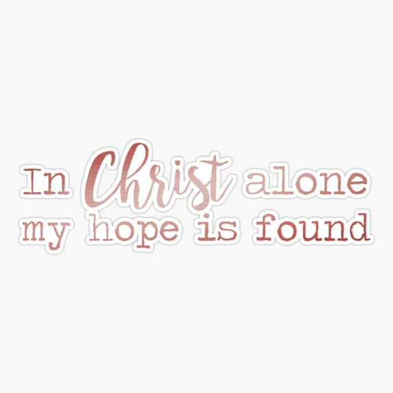 Christ quote Pink Sticker