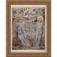 thumbnail image 1 of Christ refusing the banquet offered by Satan 20x24 Gold Ornate Wood Framed Canvas Art by Blake, William, 1 of 2