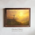 thumbnail image 1 of Christ the Redeemer Rio de Janeiro Brazil Skyline Sunset Landmark, Unframed Paper Poster 24x36in, 1 of 4