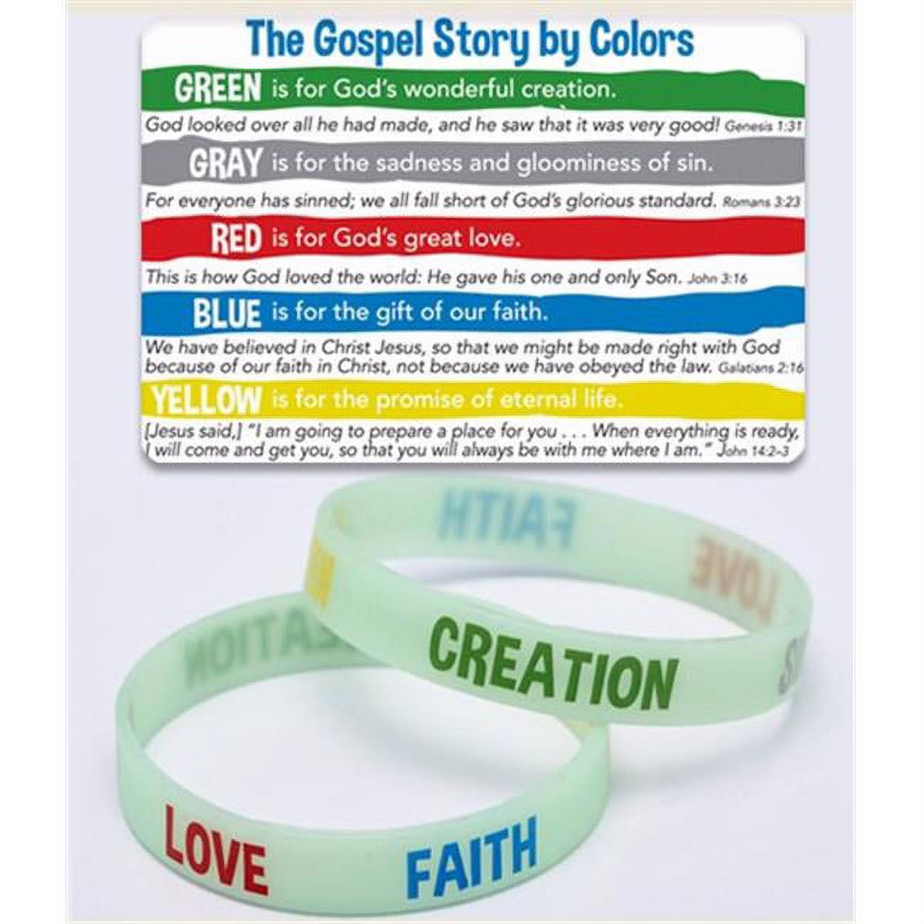 Gospel bracelet colors deals