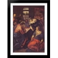 thumbnail image 1 of Christ with Mary and Martha 28x40 Large Black Wood Framed Print Art by Tintoretto, 1 of 2