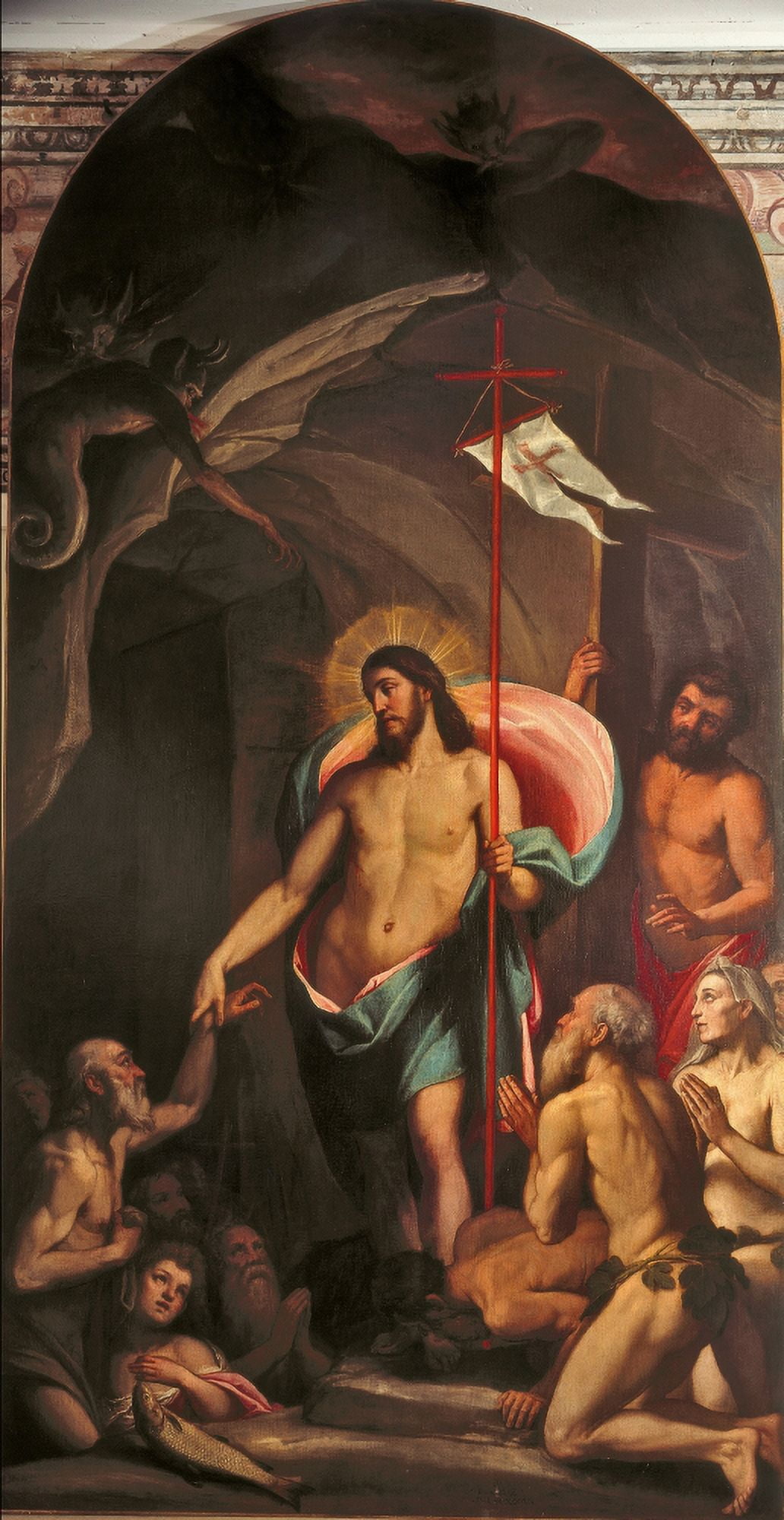 ChristS Descent Into The Limbo Canvas Art -  (24 x 36)