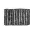 thumbnail image 1 of Christa Collection 25% Cotton & 75% Polyester 17' x 24' Rectangle Bath Rug in Charcoal, 1 of 1