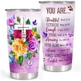 thumbnail image 1 of Christain Gifts for Women,20 OZ Stainless Steel Coffee Mug Tumbler with Lid,Inspirational,christian,religious,Spiritual,motivational,Birthday Tumbler for Women, 1 of 6