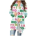 thumbnail image 1 of Christams Cardigan for Women 2023 Funny Cute Plus Size Casual Fashion Fall Winter Lightweight Cardigan Long Sleeve Open Front Christmas Shirts Graphic Holiday Party Tops Outfits Clothes, 1 of 4