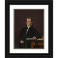 thumbnail image 1 of Christen Købke 12x14 Black Ornate Wood Framed Double Matted Museum Art Print Titled: Dr. Johann Henning Kjetil Hjardemaal (1833), 1 of 5