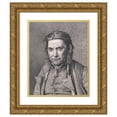 thumbnail image 1 of Christen Købke 12x14 Gold Ornate Wood Frame and Double Matted Museum Art Print Titled - The Old Sailor (1836), 1 of 4
