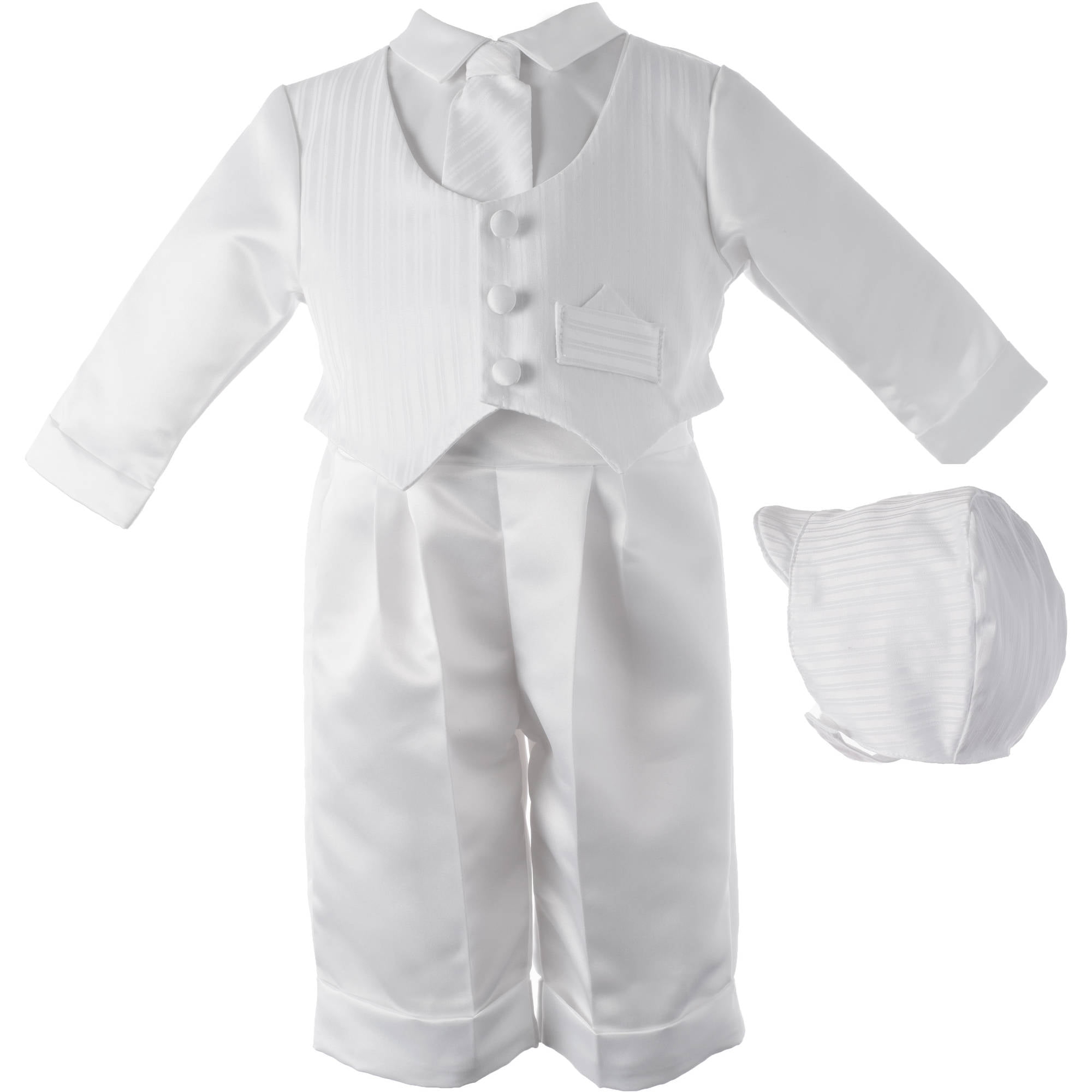 Baby boy top baptism outfit walmart