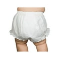 thumbnail image 1 of Christening Day Baby Girls White Double Seat Diaper Cover Bloomers, 1 of 1