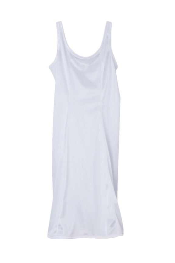 Girls White Simple Empire Waist Slip