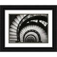 thumbnail image 1 of Christensen, Jim 14x11 Black Ornate Wood Framed with Double Matting Museum Art Print Titled - Rookery Stairwell, 1 of 4