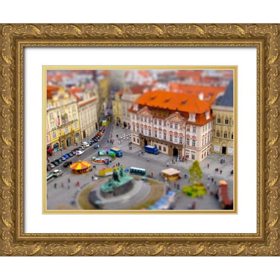 Christensen, Jim 14x12 Gold Ornate Wood Framed with Double Matting Museum Art Print Titled - Toy Illusions IV