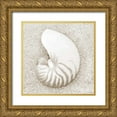 thumbnail image 1 of Christensen, Jim 20x20 Gold Ornate Wood Framed with Double Matting Museum Art Print Titled - In the Sand VII, 1 of 4