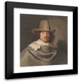 thumbnail image 1 of Christiaan Kramm 12x13 Black Modern Framed Museum Art Print Titled - Portrated Van Abraham Velters (1603-1690), After Jacob Adriaensz. Backer (1822), 1 of 5
