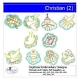 thumbnail image 1 of Christian(2) Embroidery Designs - All Popular Formats Included - Loaded on USB Stick, 1 of 10