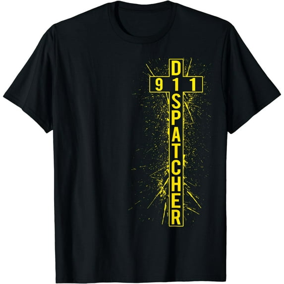 Christian 911 Dispatcher Funny Creative Graphic T-Shirt