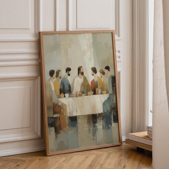 Christian Abstract Last Supper Jesus And Disciples Neutral Religious ...