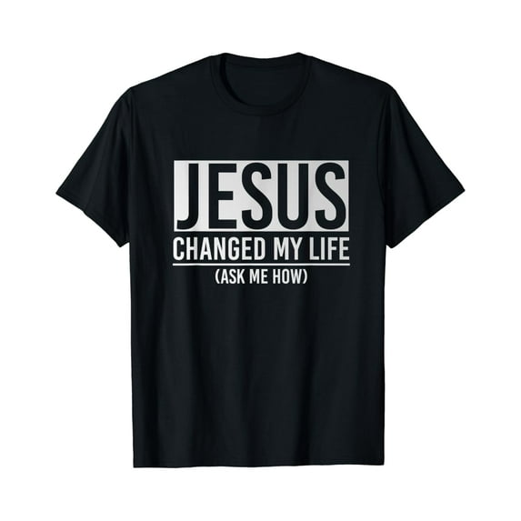 Christian America USA Flag Tees, Christ Changed My Life Ask Me How Christ T-Shirt