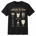 thumbnail image 1 of Christian Armor of God T-Shirt, Ephesians 6:11 Graphic Tee, Unisex Classic Fit, 1 of 9