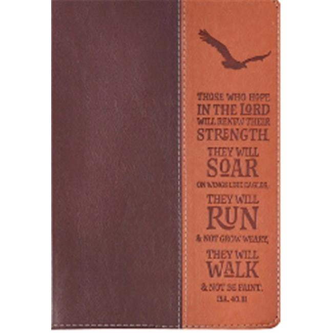 Christian Art Gifts 163828 Wings Like Eagles Classic Luxleather Journal