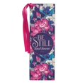 thumbnail image 1 of Christian Art Gifts 21810X Lux Leather-Floral Pagemarker Bookmark, Be Still & Know, 1 of 1