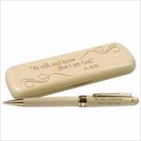 Christian Art Gifts 361623 Pen Laser Engraved Wood Maple With Gift Box