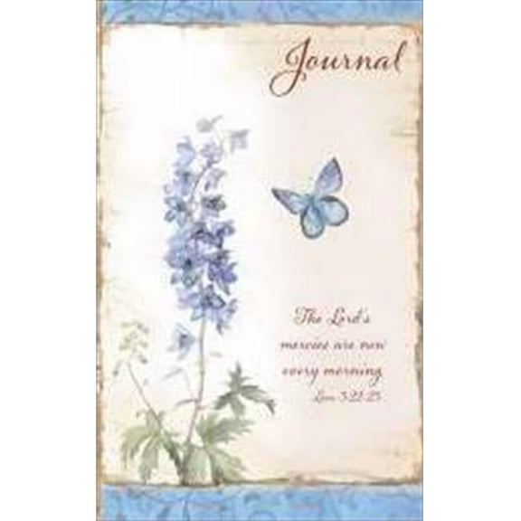 Christian Art Gifts 363407 Journal Lords Mercies Blue Flowers Flexcover