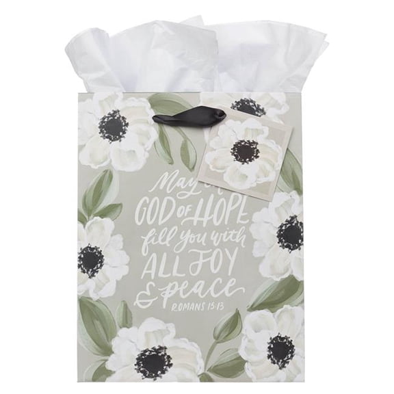 Christian Art Gifts 472174 Gift Bag - Medium - May The God of Hope
