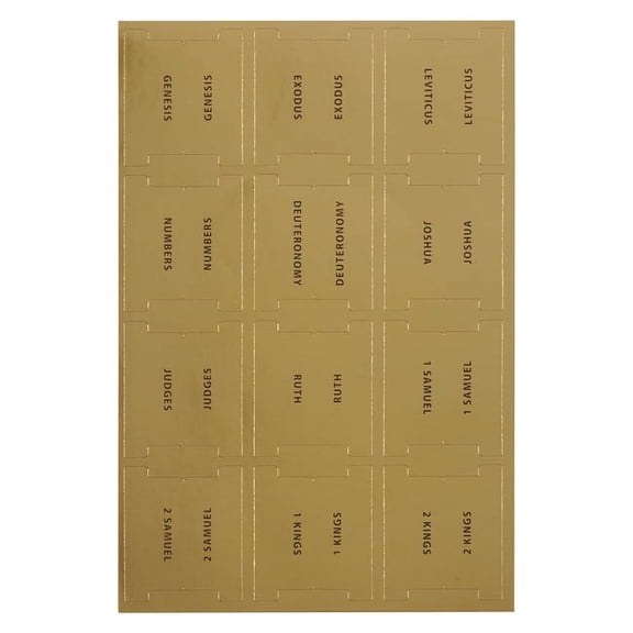 Christian Art Gifts Colorable Bible Indexing Tabs for Women, Men & Children: Self Adhesive Pre-Cut Tabs W/Matte Finish to Color 66 Bible Book Names, 6 (Other)