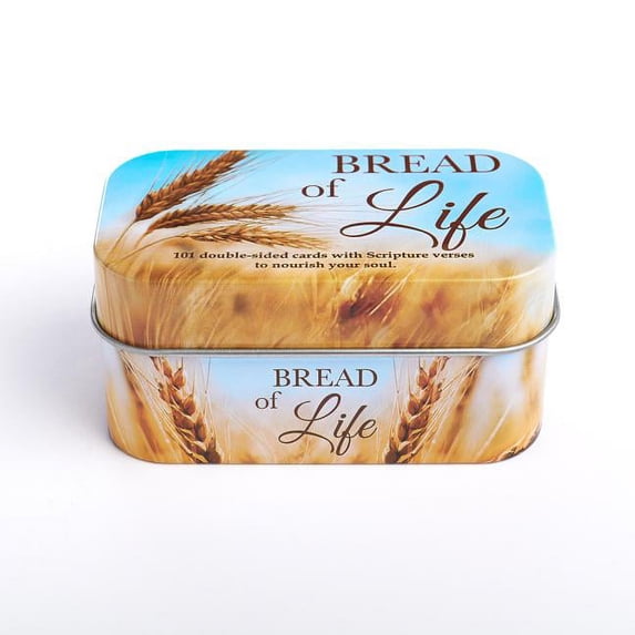 Christian Art Gifts Bible Verse Promise Cards, Bread of Life - 202 Scripture Verses to Nourish Your Soul in Gift Tin
