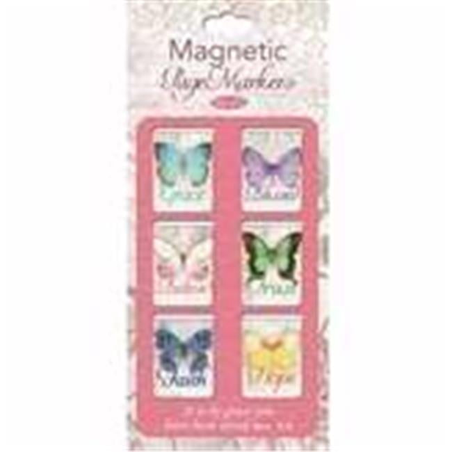 Christian Art Gifts Bookmark-Pagemarker-Magnetic-Butterfly Blessings-Small-Set of 6