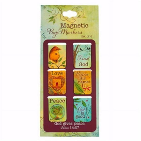 Christian Art Gifts Bookmark-Pagemarker-Peaceful Thoughts - Small - Set of 6