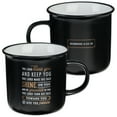 thumbnail image 1 of Christian Art Gifts Ceramic Camp Style Coffee & Tea Mug for Men & Women: Lord Bless You and Keep You - Numbers 6:24-26 Inspirational Bible Verse, Matted Large Beverage Cup, Black & Gold, 13 fl. oz., 1 of 4