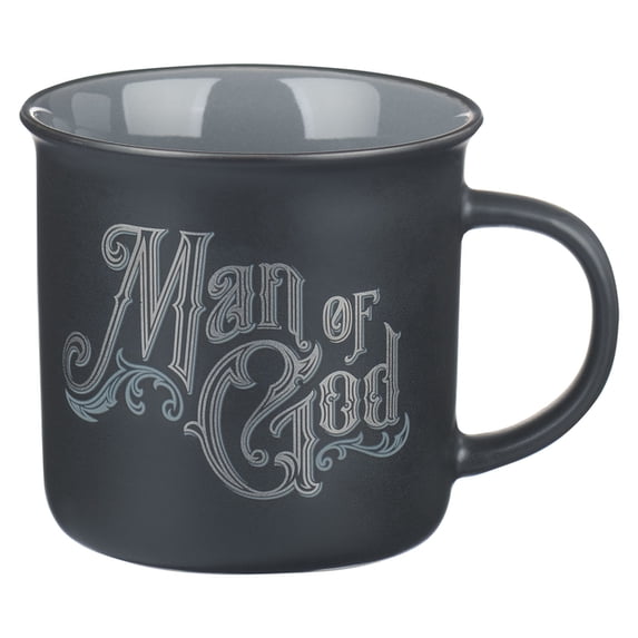 Christian Art Gifts Ceramic Novelty Scripture Coffee & Tea Mug for Men: Man of God - 1 Timothy 6:11 Inspirational Bi, (Hardcover)
