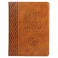 thumbnail image 1 of Christian Art Gifts Classic Handy-sized Journal for I Know The Plans Jeremiah 29:11 Bible Verse Inspirational Scripture Notebook with Ribbon 240 Ruled Pages, 5.7" x 7", Tan, 1 of 6