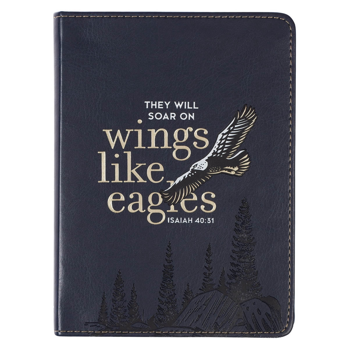 Scripture Verse Ribbon Christian Art Gifts Classic Handy-sized Journal Wings Like Eagles ...
