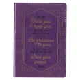 thumbnail image 1 of Christian Art Gifts Classic Journal Bless You & Keep You Num. 6:24-26 Inspirational Scripture Notebook, Ribbon Marker, Purple Faux Leather Flexcover, 336 Ruled Pages, 1 of 4