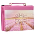 thumbnail image 1 of Christian Art Gifts Fashion Bible Cover Amazing Grace Scenic Faux Leather, Pink, Medium, 1 of 7