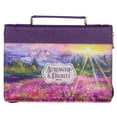 thumbnail image 1 of Christian Art Gifts  Fashion Strength & Dignity Bible Cover, Purple - Medium, 1 of 1