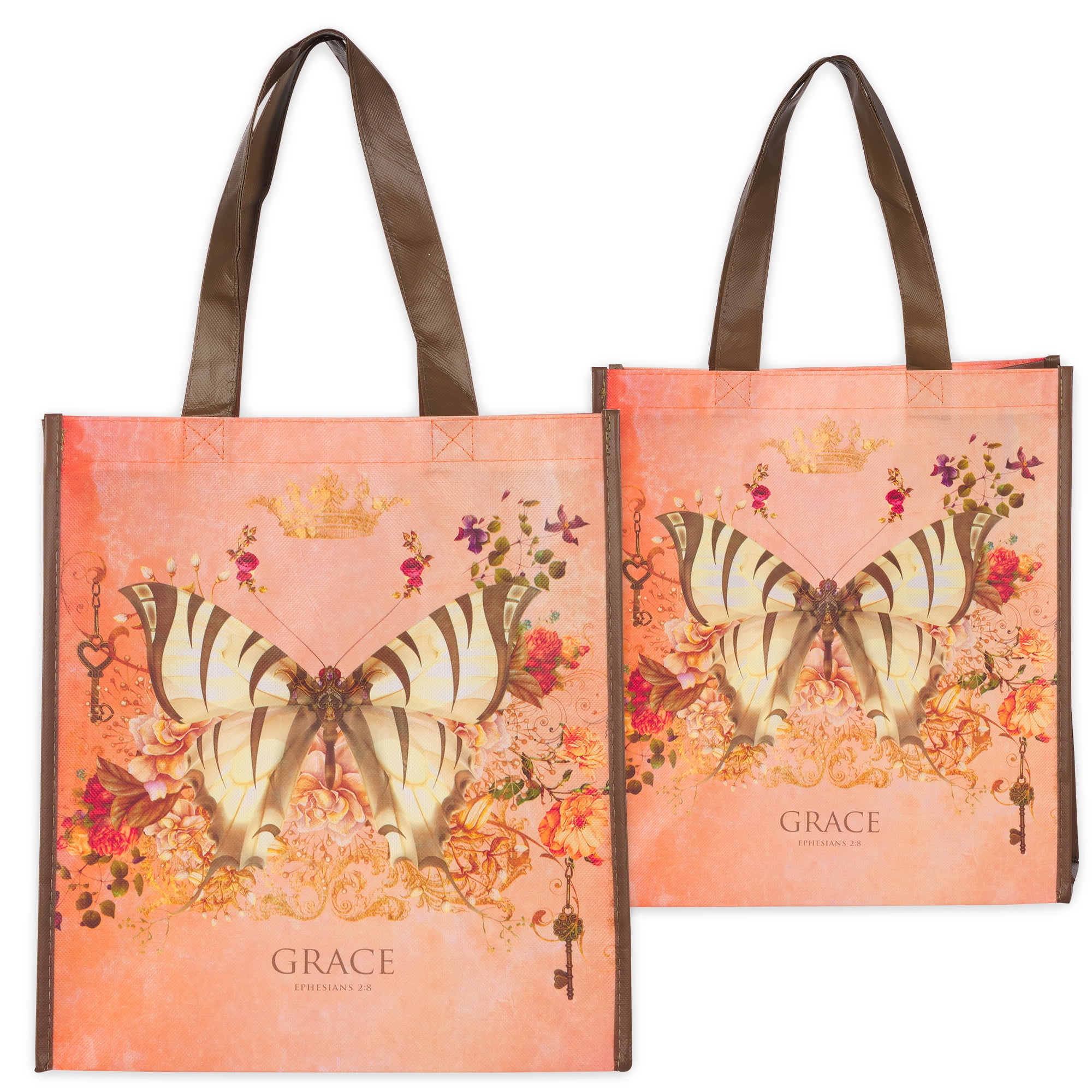 Grace Butterfly Blessings Teal Faux Leather Fashion Bible Cover - Ephesians 2:8 12 thumbnail image